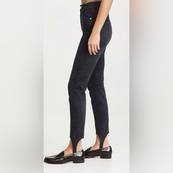 Citizens of Humanity Valerie High Rise Tapered Stirrup Jean in Shadow Breeze, 27 - Picture 4 of 15